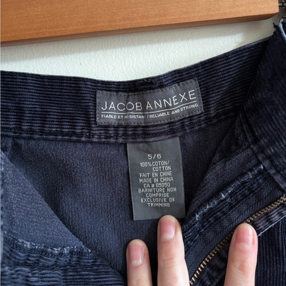 Vintage Jacob Annexe Navy Blue Corduroy Maxi Skirt (Size 5/6) - Picture 6 of 7